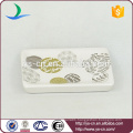 Modern Beautiful Flower And Leaf Natural Ceramic Bath Set